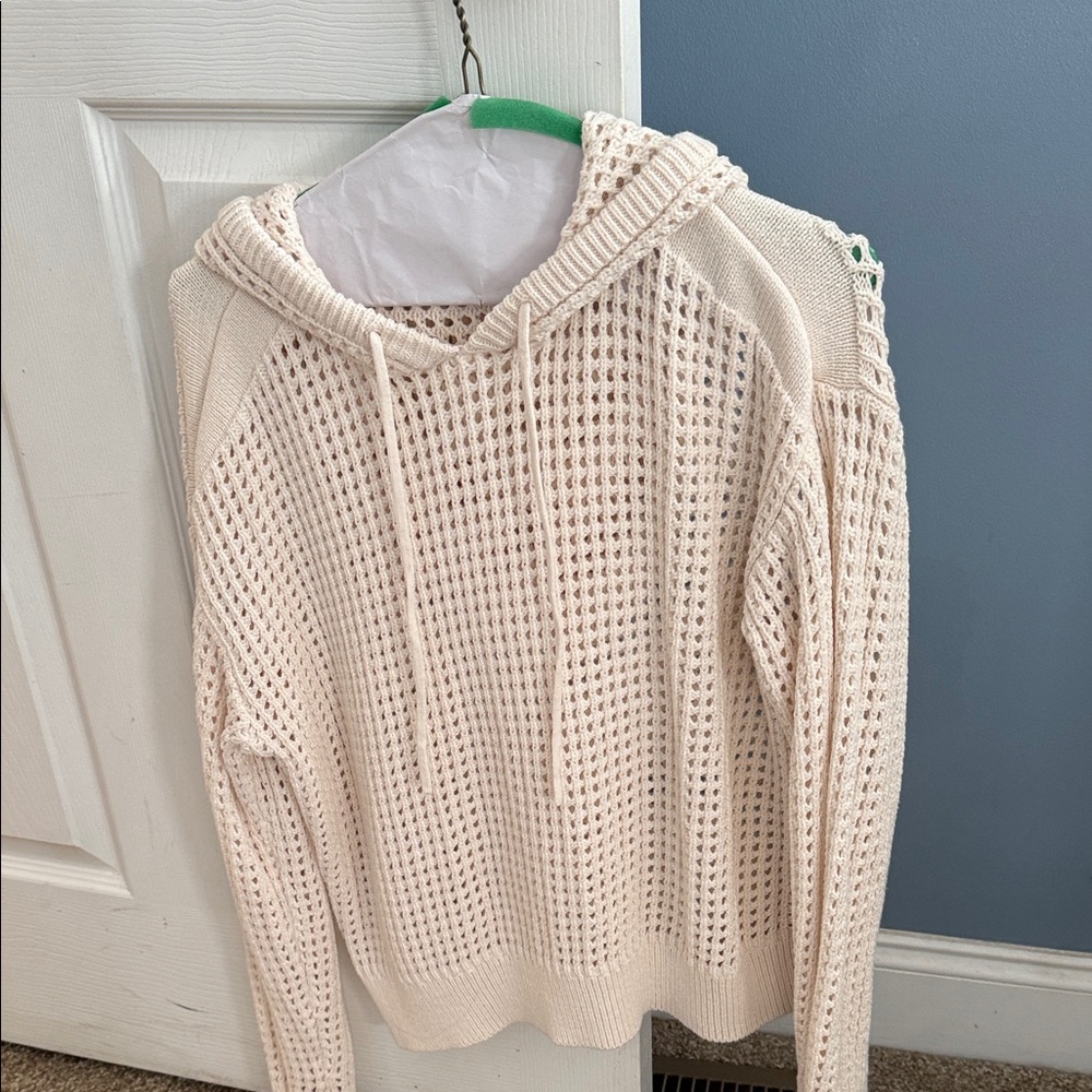 Wonderly Cream Hooded Sweater